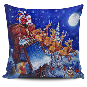 Bill Bell Christmas & Holiday Art - Santa Sleigh Night