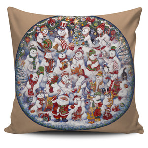 Bill Bell Christmas & Holiday Art - Santa with Snowmen