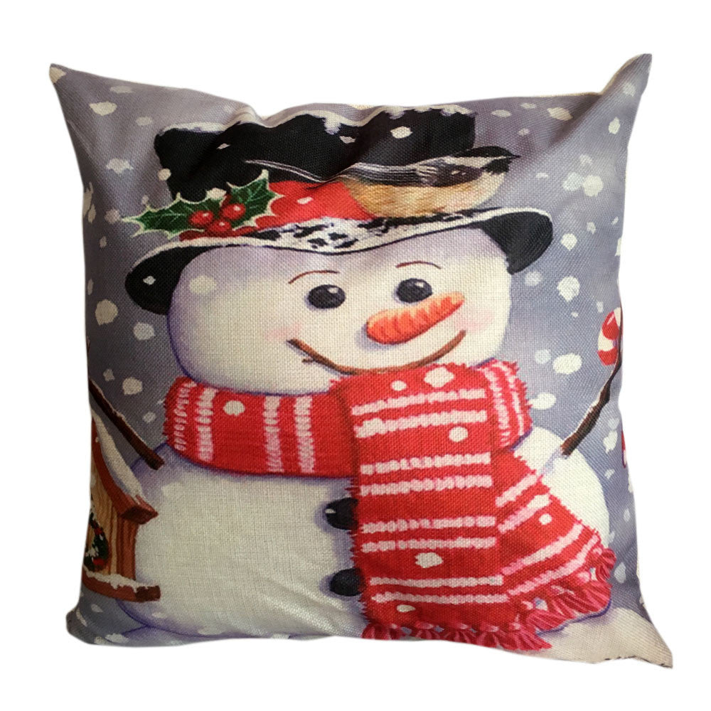 Snowman Throw Pillow Cover
