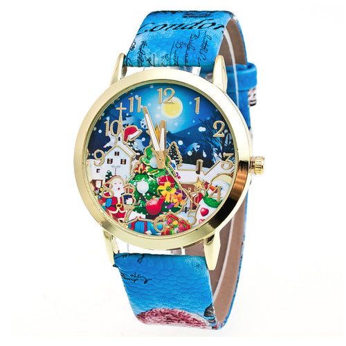 Christmas Scene Analog Quartz Watches