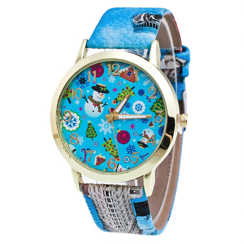 Christmas Pattern Analog Quartz Watches