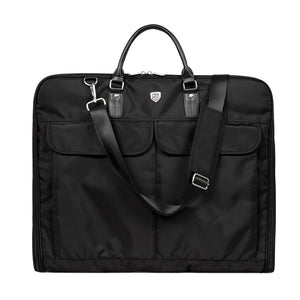 BAGSMART 2018 Waterproof Black Nylon Garment Bag With Handle Lightweight Suit Bag Business Men Travel Bags For Suits
