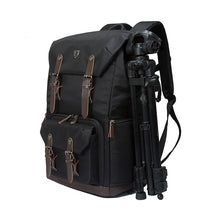 BAGSMART Canvas & Leather Retro Camera Bag NATIONAL GEOGRAPHIC NG5070 Camera Backpack Black Travel Camera Backpack Photography Bag
