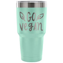 Go Vegan 30 oz Tumbler - Travel Cup, Coffee Mug